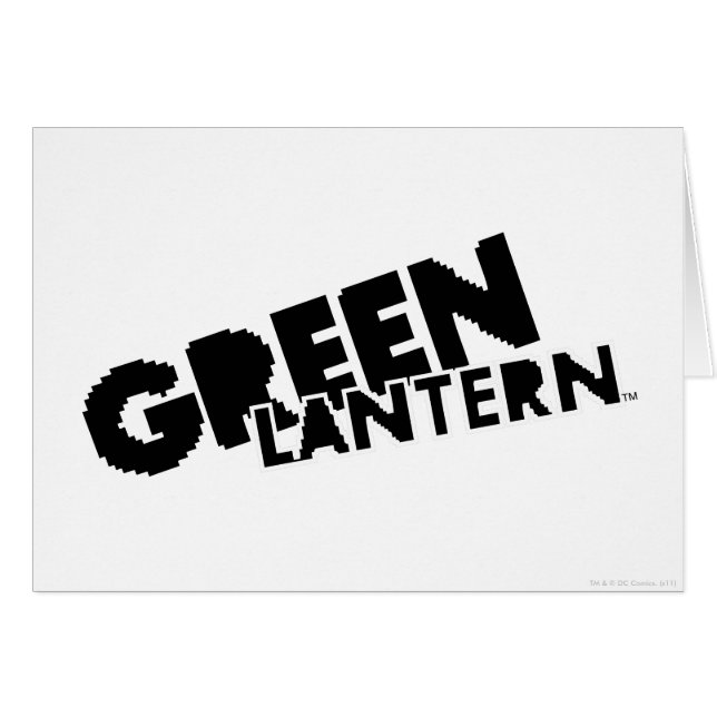 Logo de Green Lantern - Píxeles (Anverso (Horizontal))