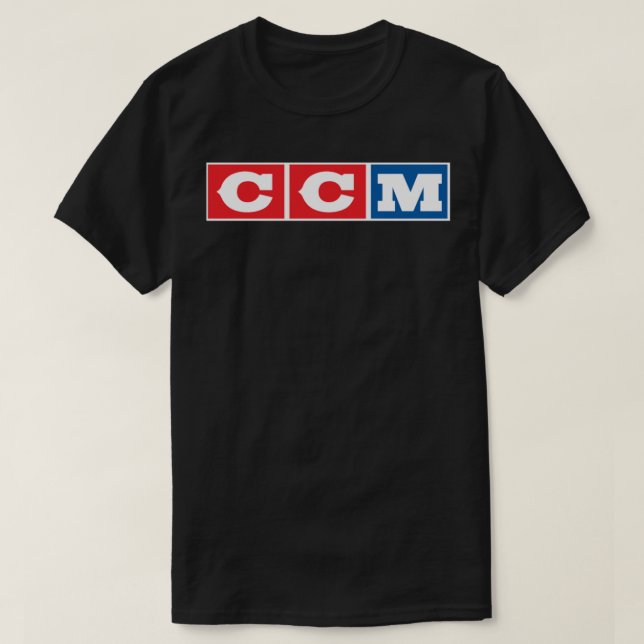 Logo de hockey sobre hielo retro CCM 2 camiseta es (Diseño del anverso)
