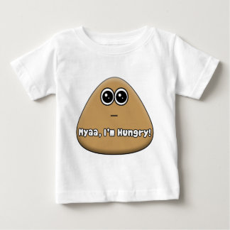 Logo de Hungry Pou con texto - Camiseta bebé