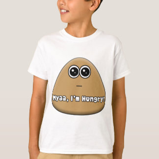 Logo de Hungry Pou con texto - Camiseta para niños
