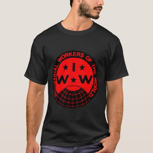 Logo de IWW, Wobblis - Una camiseta de gran unión (Anverso)
