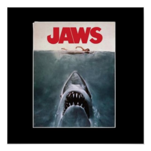 Logo de Jaws Movie Poster en Women's (Anverso)