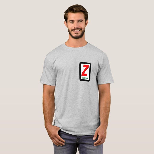 Logo de la camiseta Generación-Z. (Anverso completo)