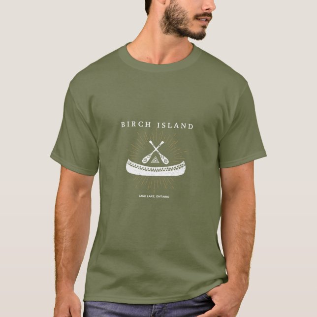 Logo de la canoa de la camiseta verde (Anverso)
