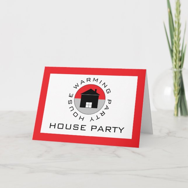 Logo de la Casa Roja, invitación a la fiesta para  (Anverso)