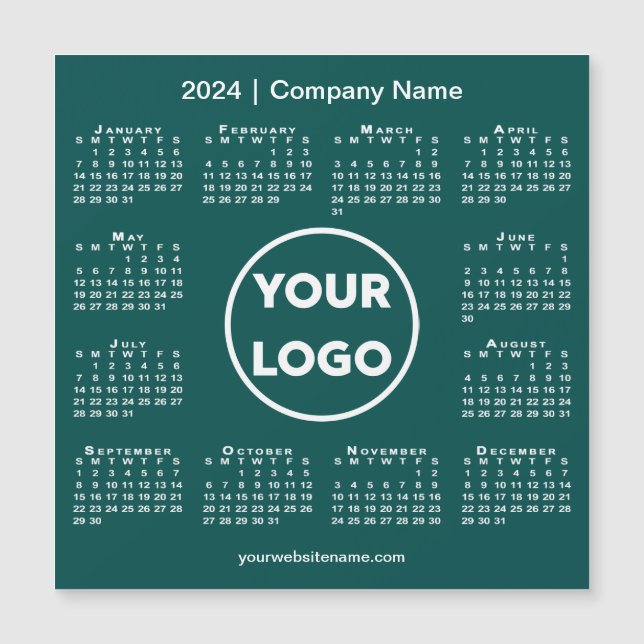 Logo de la Compañía del Calendario 2024 en el imán (Anverso)