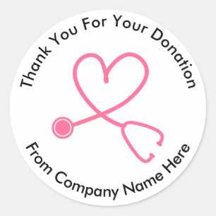 Logo de la donación de cáncer Gracias Pegatinas
