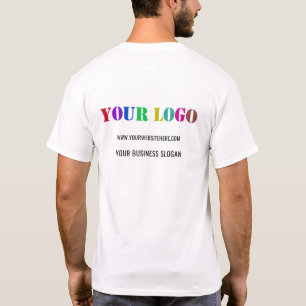 Logo de la empresa personalizado y camiseta comerc