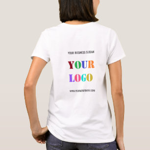 Logo de la empresa personalizado y camiseta comerc