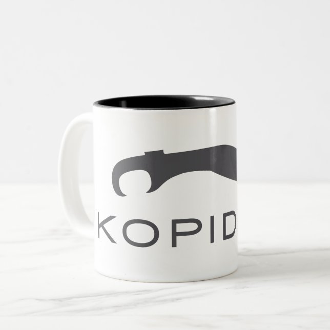 Logo de la espada de Kopidion taza de café (Anverso izquierdo)