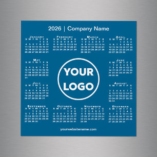 Logo de la moderna compañía del calendario 2026 en
