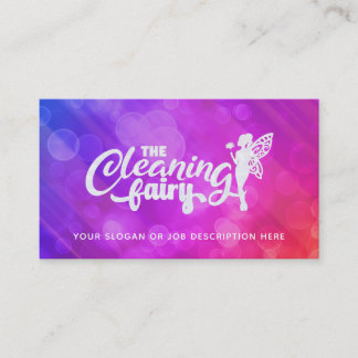 Logo de las tarjetas de visita de limpieza de la c