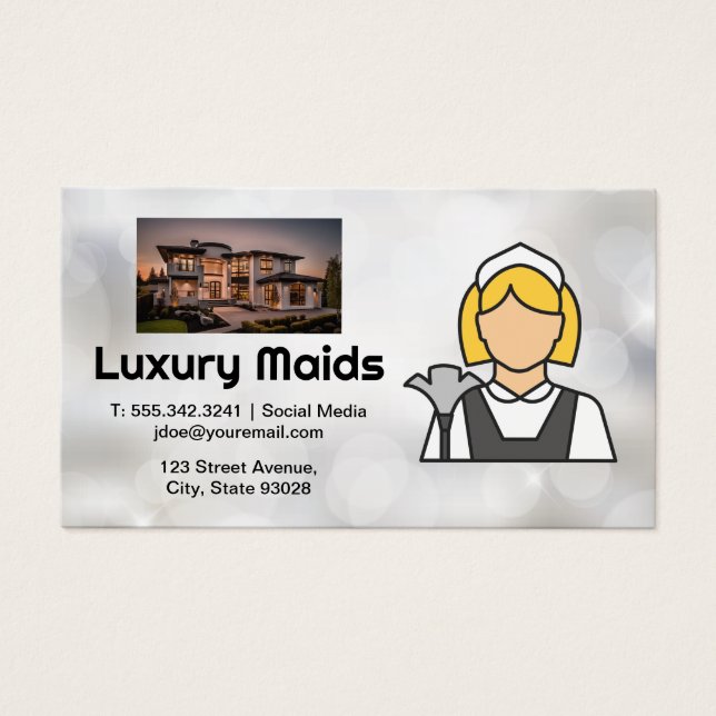 Logo de Maids | Casa de lujo | Boke (Frente)