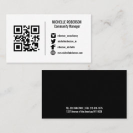 Logo de medios sociales o tarjeta de visita para i