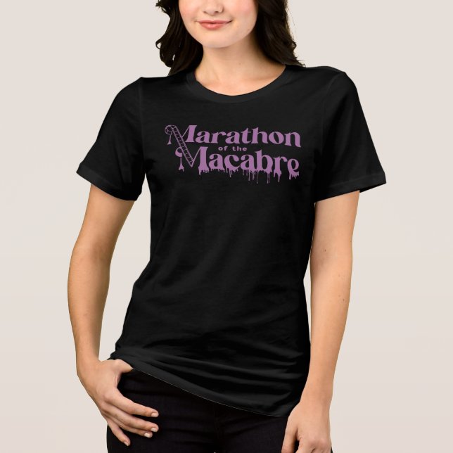 Logo de MOTM24 Camisa de mujer - Púrpura en negro (Anverso)
