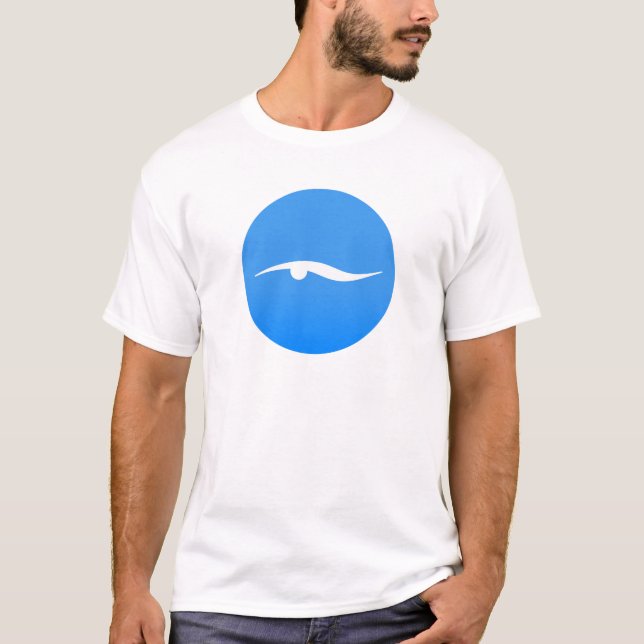 Logo de natación en camiseta (Anverso)