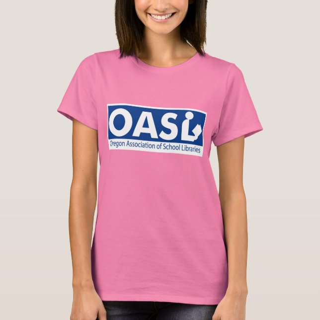 Logo de OASL camiseta de Melange Ringer para mujer (Anverso)
