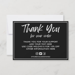Logo de Personalizado blanco y negro Inserción de 