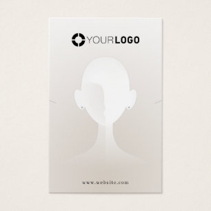 Logo de personalizado de retrato de color beige