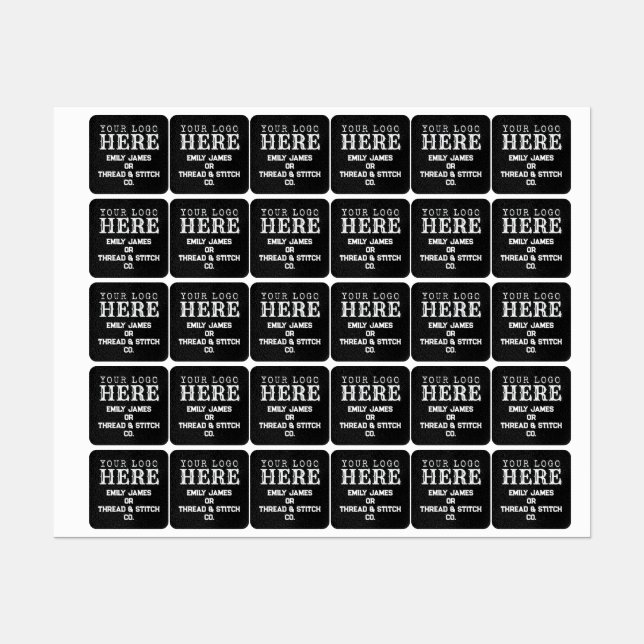 Logo de Personalizado y etiqueta de ropa de tela d (Hoja)
