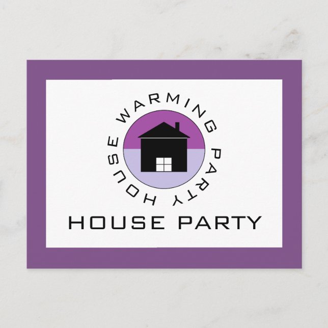 Logo de Purple House, invitación a fiesta para el  (Anverso)