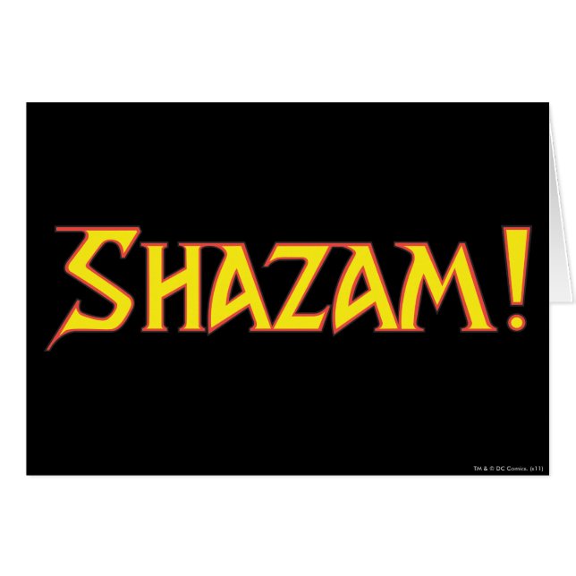 Logo de Shazam amarillo/rojo (Anverso (Horizontal))