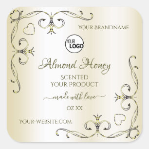 Logo de Shimmery Cream Product Etiquetas Ornate Co