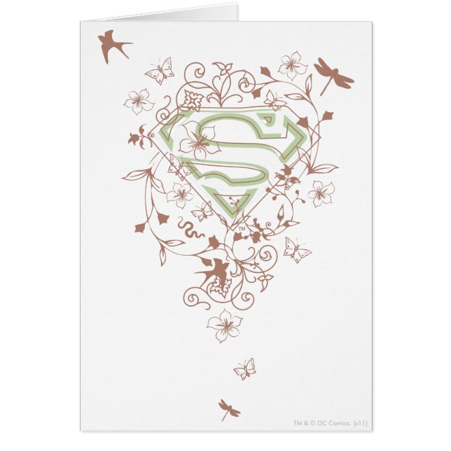 Logo de Supergirl Green Floral (Frente)