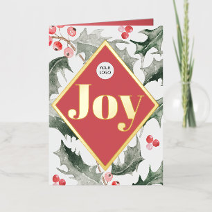 Logo de tarjetas de Navidades comerciales de color