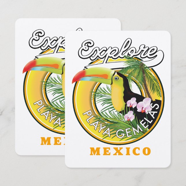 Logo de viaje de Oaxaca México (Anverso / Reverso)