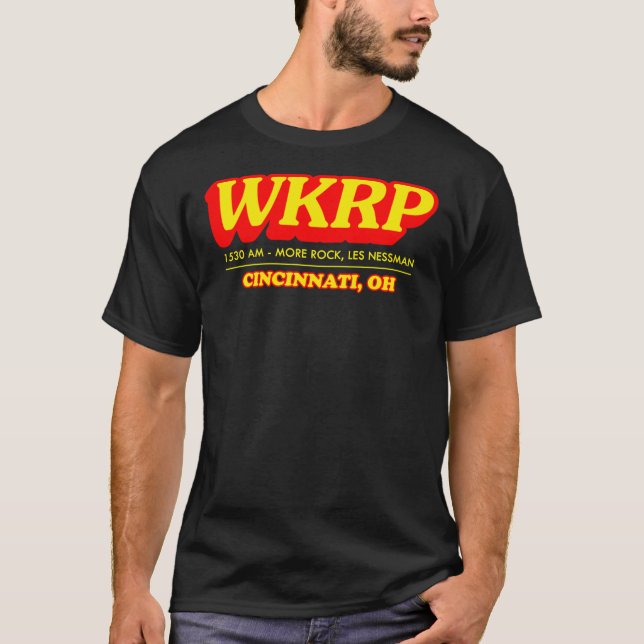 Logo de WKRP camiseta clásica (Anverso)