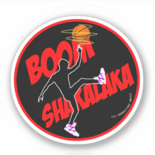 Logo del Boom Shakalaka de baloncesto pegatina red