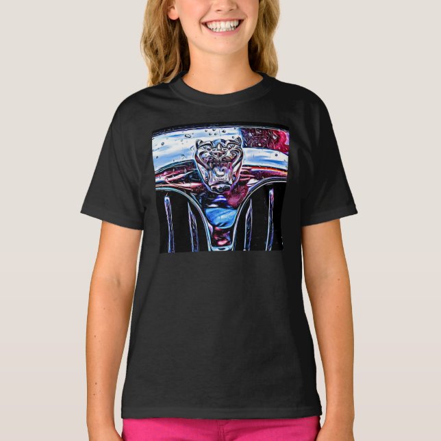 Logo del coche Jaguar camiseta clásica (Anverso)