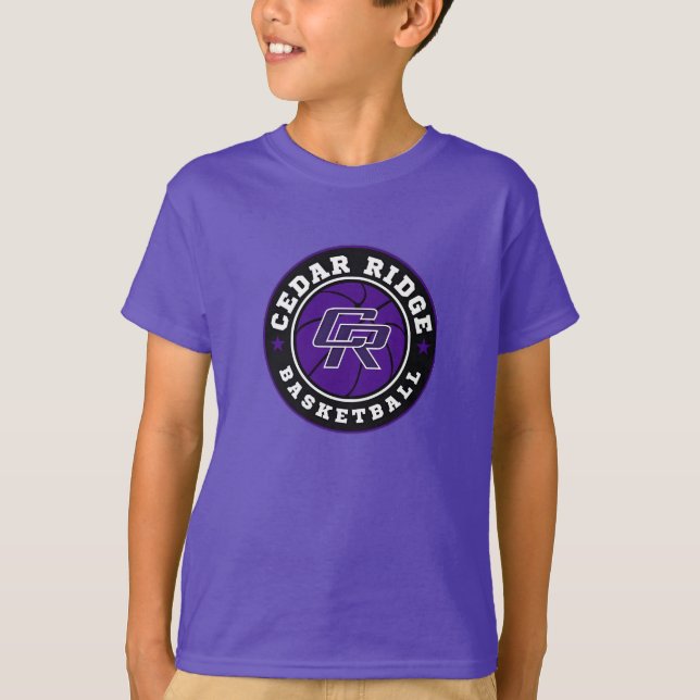 Logo del CRHS Basketball - Camisa púrpura para niñ (Anverso)