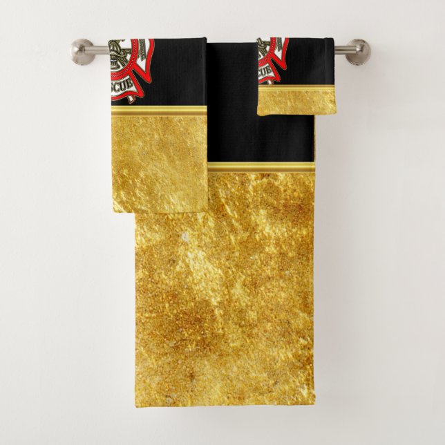 Logo del Departamento de Bomberos Relieve metaliza (In situ)