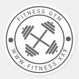 Logo del gimnasio Pegatina de tipografía