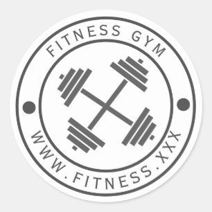 Logo del gimnasio Pegatina de tipografía