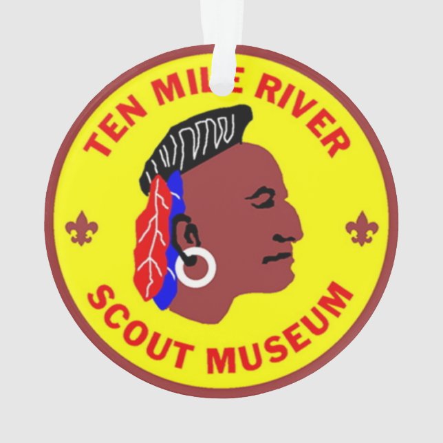 Logo del Museo Scout del río Diez millas Ornamento (Reverso)