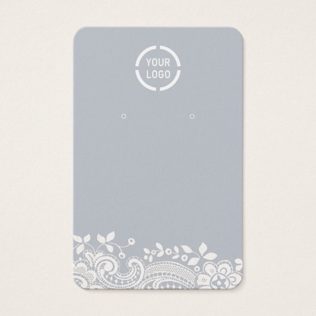 Logo del personalizado de encaje blanco polvorient (Anverso)