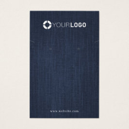 Logo del personalizado del denim azul marino