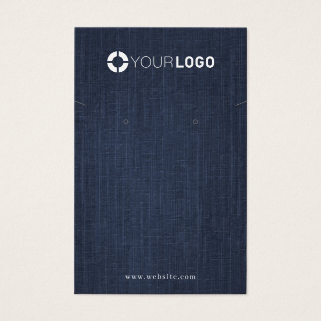 Logo del personalizado del denim azul marino (Anverso)