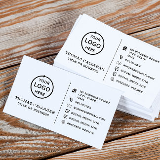 Logo del personalizado tarjeta de medios sociales 