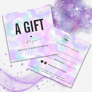 Logo del Salón de Belleza Moderno Unicorn Tie Dye