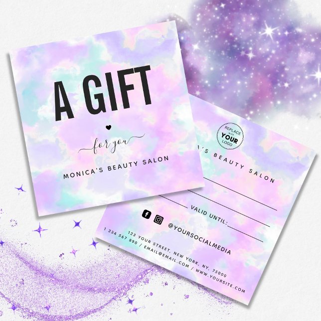 Logo del Salón de Belleza Moderno Unicorn Tie Dye (Subido por el creador)