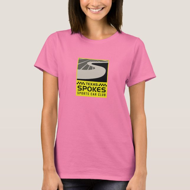 Logo del Spokes Camiseta Gris: Mujeres (Anverso)