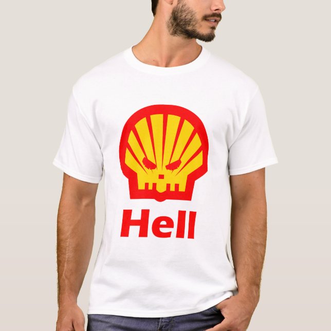 Logo divertida de camisetas vende infierno (Anverso)
