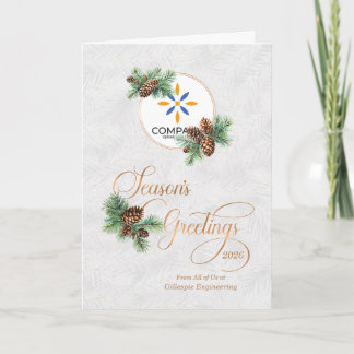 Logo Empresa Tarjetas de Felicitación de Temporada