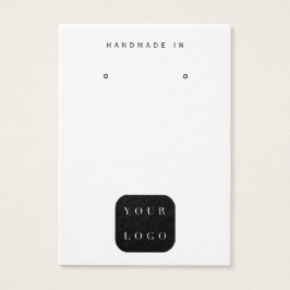 Logo minimalista Pantalla De Joyas Blancas Y Negra