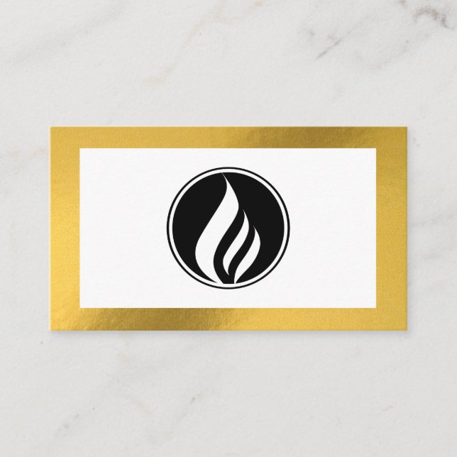 Logo mínimo de código QR con tarjeta de visita de  (Anverso)