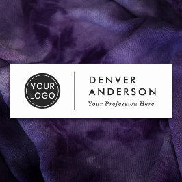 Logo moderno, nombre y etiqueta de nombre